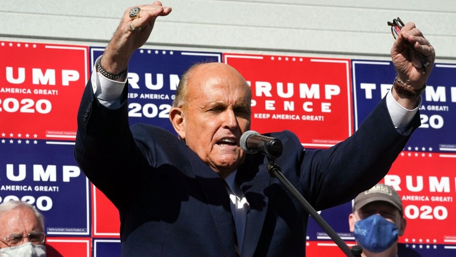 Luật sư Rudy Giuliani của Tổng thống Trump. Ảnh: AFP
