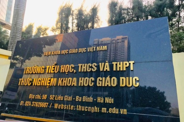 Trường Tiểu học, THCS và THPT Thực nghiệm Khoa học Giáo dục, Ba Đình, Hà Nội. (Nguồn: vietnamnet.vn)