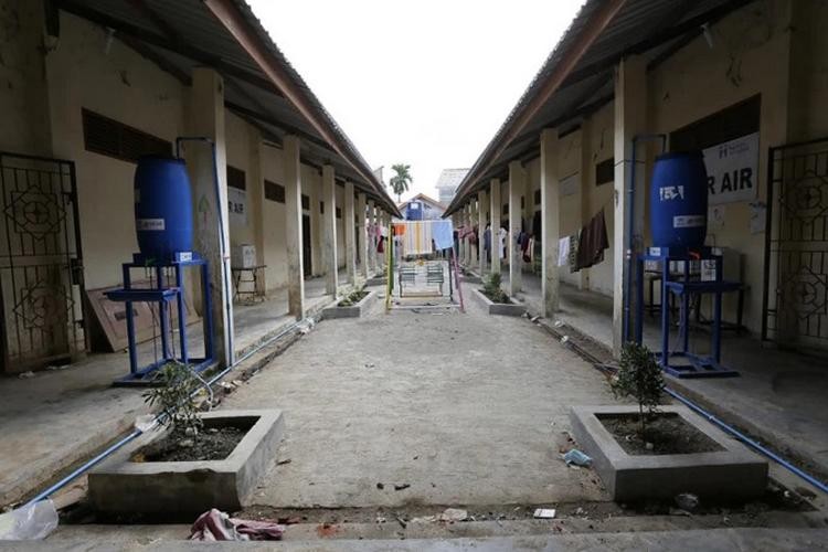 Trại tị nạn Lhokseumawe tại tỉnh Aceh (Indonesia) trở nên vắng vẻ. Ảnh: AFP