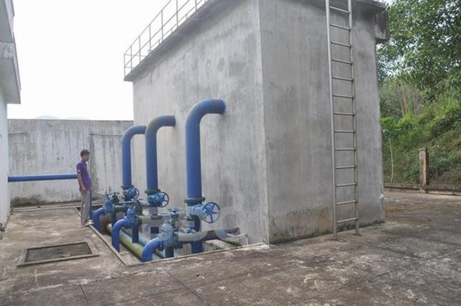 Bể xử lý nước của Nhà máy nước Bình Tường - Vĩnh An.