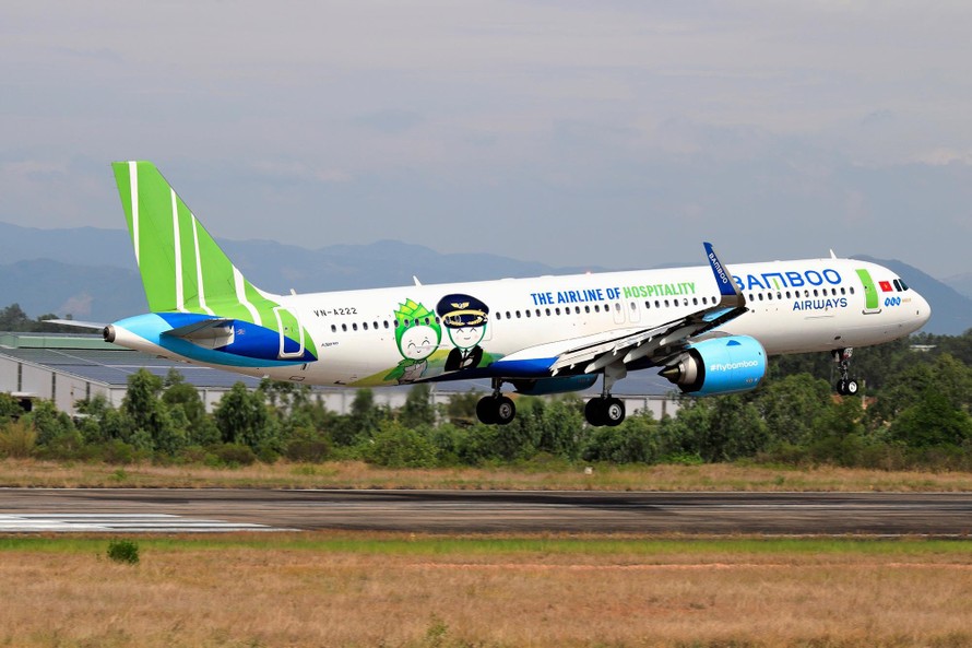 Bamboo Airways sẽ thực hiện chuyến bay chở người dân Bình Định từ TP HCM về quê bằng máy bay Airbus. Ảnh: Nguyễn Thành Giáp