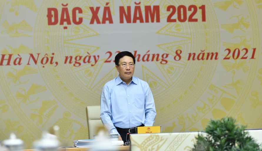 Phó Thủ tướng Chính phủ Phạm Bình Minh, Chủ tịch Hội đồng Tư vấn đặc xá 2021. Ảnh: VGP/Hải Minh