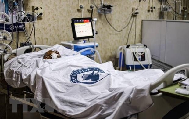 Bệnh nhân COVID-19 được điều trị tại một bệnh viện ở thành phố Idlib, Syria ngày 18/8/2021. (Ảnh: IMAGO/ZUMA Wire/TTXVN)