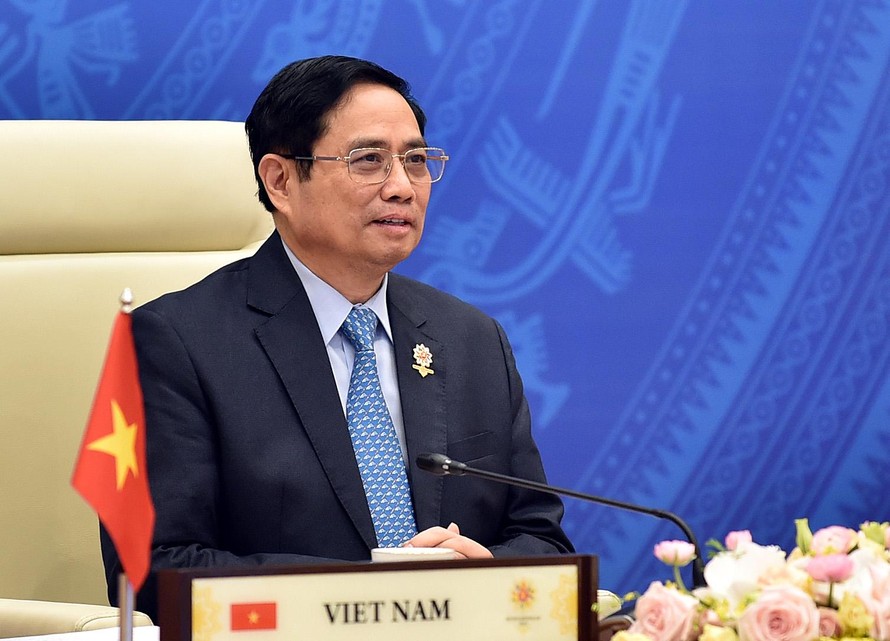 Thủ tướng Phạm Minh Chính: "ASEAN cần kiên định lập trường nguyên tắc về Biển Đông". Ảnh VGP/Nhật Bắc