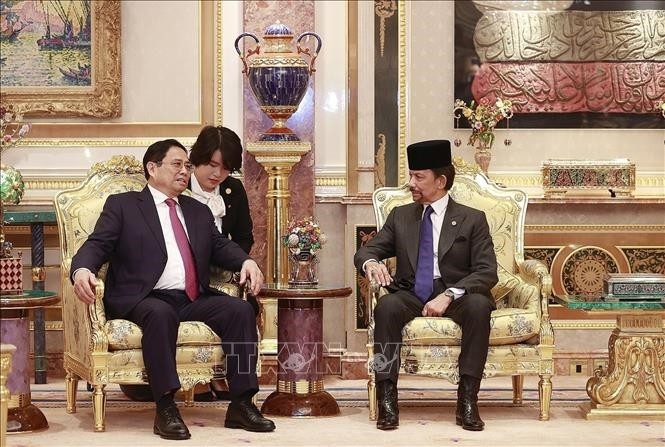 Thủ tướng Phạm Minh Chính hội đàm với Quốc vương Brunei Darussalam