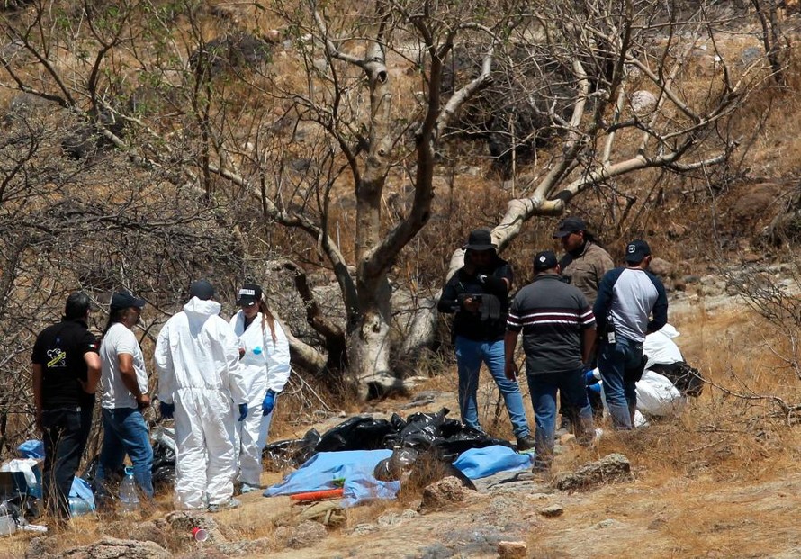 Cảnh sát Mexico phát hiện nhiều túi thi thể trong khe núi tại bang Jalisco