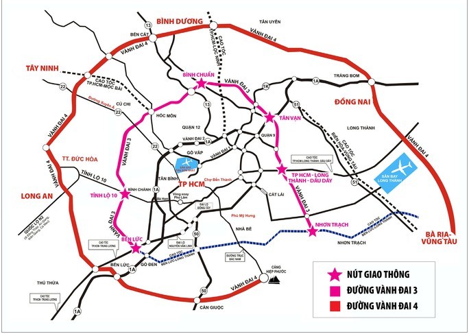 Đường vành đai 3 là đầu mối kết nối hạ tầng vùng và hình thành các đô thị vệ tinh.