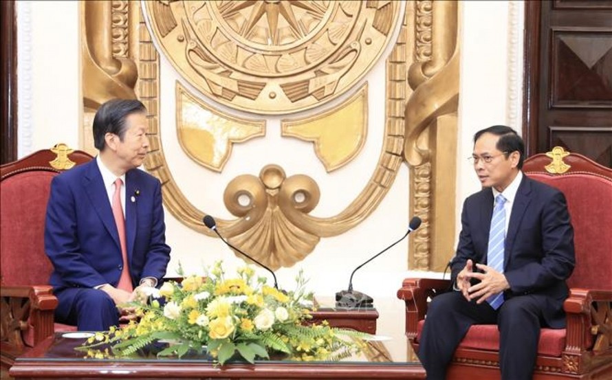 Bộ trưởng Ngoại giao Bùi Thanh Sơn tiếp Chủ tịch Đảng Công Minh Nhật Bản Yamaguchi Natsuo