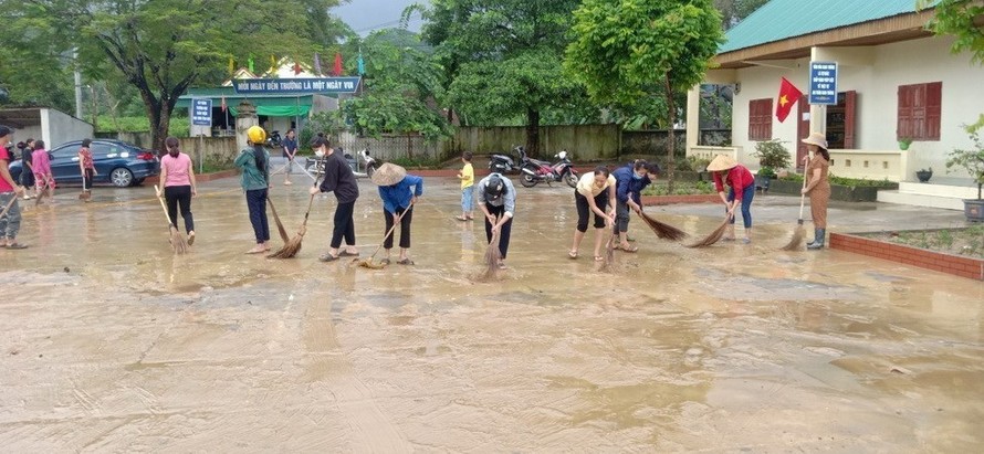 Nghệ An cho học sinh nghỉ học do mưa lớn