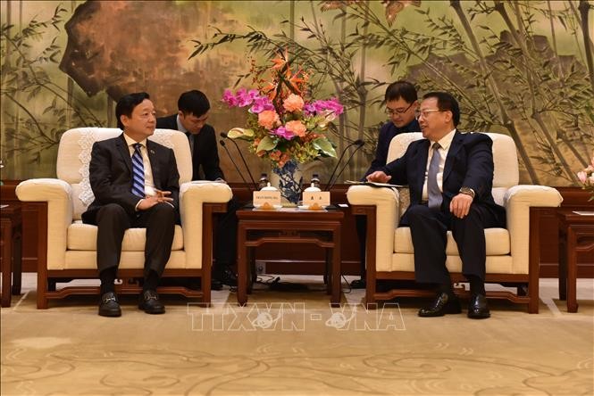 Phó Thủ tướng Chính phủ Trần Hồng Hà tiếp Thị trưởng Thượng Hải Cung Chính