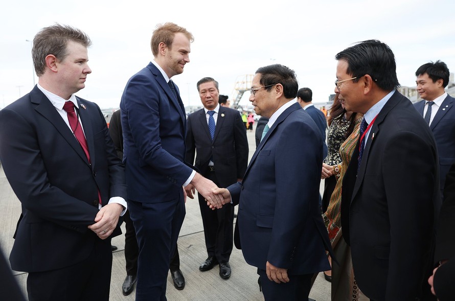 Thủ tướng Chính phủ Phạm Minh Chính tới Auckland, thăm chính thức New Zealand