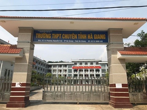 Trường THPT chuyên Hà Giang - nơi có một số học sinh đạt điểm THPT 2018 cao. (Ảnh: Quyên Quyên)