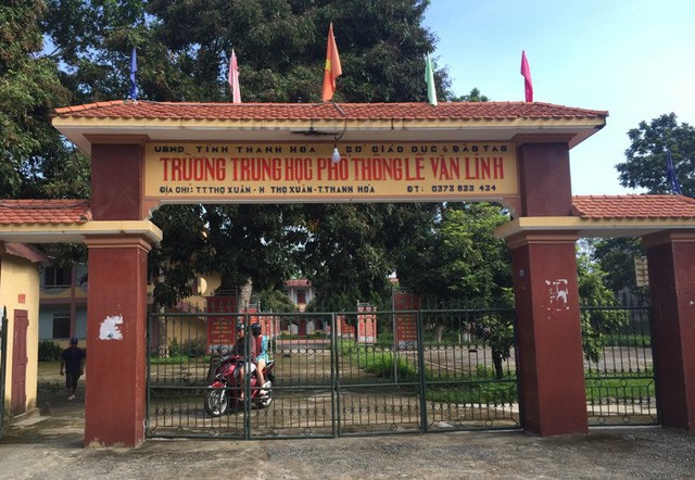 Trường THPT Lê Văn Linh (huyện Thọ Xuân, Thanh Hóa) là một trong 5 đơn vị giải thể trong đợt này. (Ảnh: Dân trí)