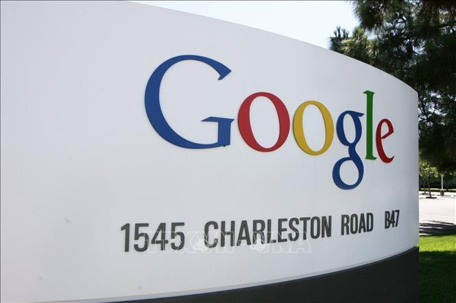 Biểu tượng của Google tại trụ sở công ty ở Thung lũng Silicon ở San Francisco, Mỹ. Ảnh: AFP/TTXVN