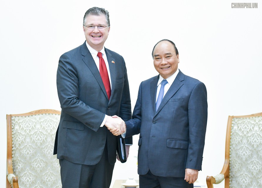 Thủ tướng tiếp Đại sứ Hoa Kỳ. Ảnh: VGP/Quang Hiếu