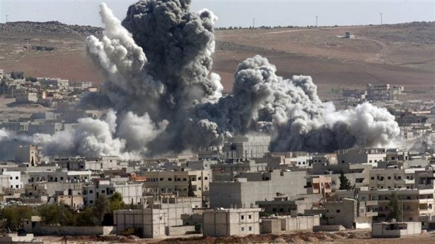 Một cuộc không kích khác của liên quân quốc tế ở tỉnh Dier ez-Zor, Syria. (Ảnh: Press TV)