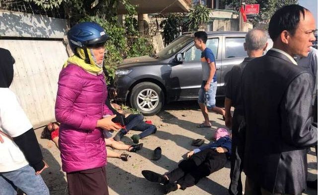 Hiện trường vụ tai nạn ở Thanh Hóa ngày 8/2.