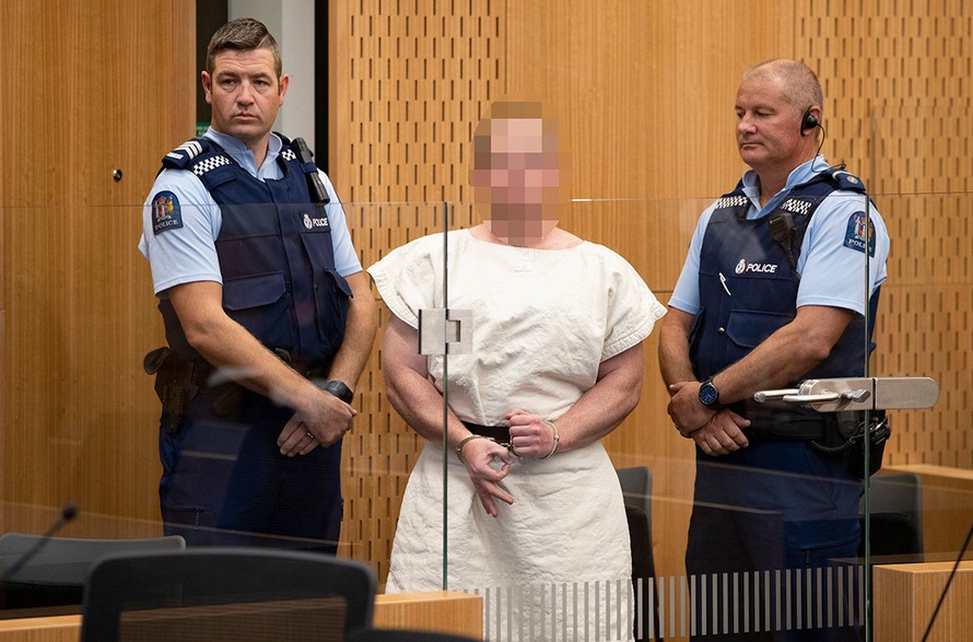 Tên Tarran tại toà án trong bức hình được xoá mờ mặt theo yêu cầu của thẩm phán. Ảnh: NZHerald
