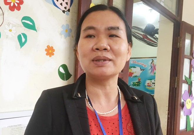 Phó hiệu trưởng trường Mầm non Thanh Khương - Nguyễn Thị Mây.