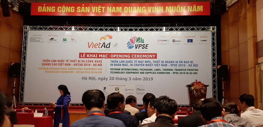 Quang cảnh buổi khai mạc triển lãm VPSE 2019.