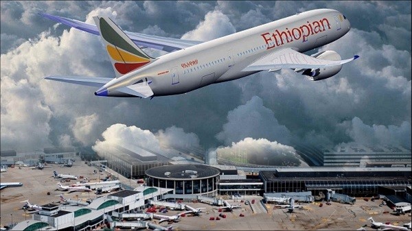  Một chiếc máy bay của hãng Ethiopian Airlines. 