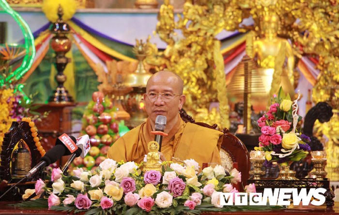 Đại đức Thích Trúc Thái Minh, trụ trì chùa Ba Vàng. (ẢNh: VTC News)