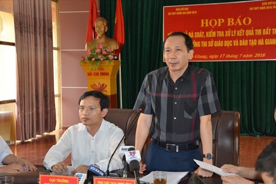 Lãnh đạo tỉnh Hà Giang từng lên tiếng về việc thí sinh là con cháu lãnh đạo tỉnh được nâng điểm. Ảnh: Huyên Nguyễn.