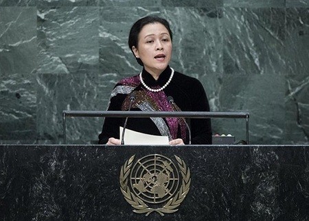 Đại sứ Nguyễn Phương Nga phát biểu tại Liên Hợp Quốc.