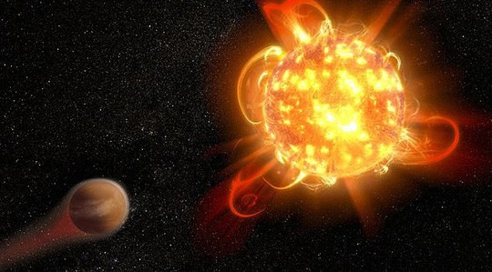 Được mệnh danh là "pháo sáng siêu cấp", các vụ nổ năng lượng kinh hoàng từ các vì sao có thể đe dọa các hành tinh có nền văn minh xung quanh nó - Ảnh đồ họa từ NASA/ESA
