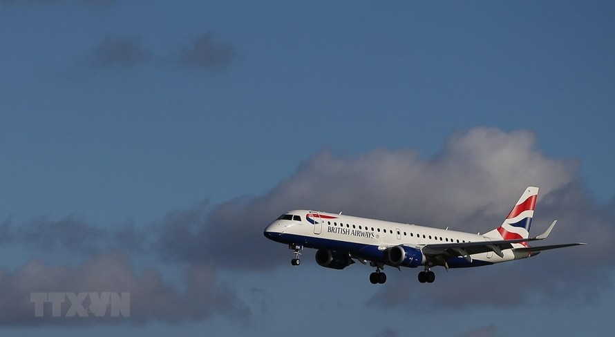 Máy bay của hãng hàng không British Airways. (Ảnh: AFP/TTXVN)
