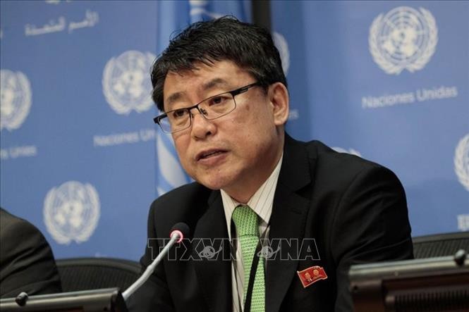 Quan chức Bộ Ngoại giao Triều Tiên phụ trách về các vấn đề với Mỹ, ông Kwon Jong Gun. Ảnh: Todayonline/TTXVN