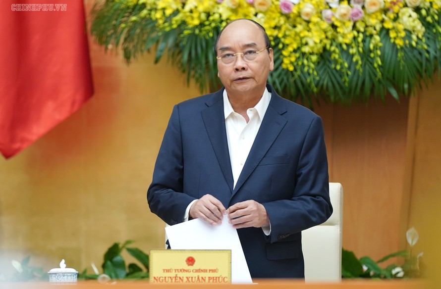 Thủ tướng Chính phủ Nguyễn Xuân Phúc phát biểu khai mạc phiên họp - Ảnh: VGP/Quang Hiếu