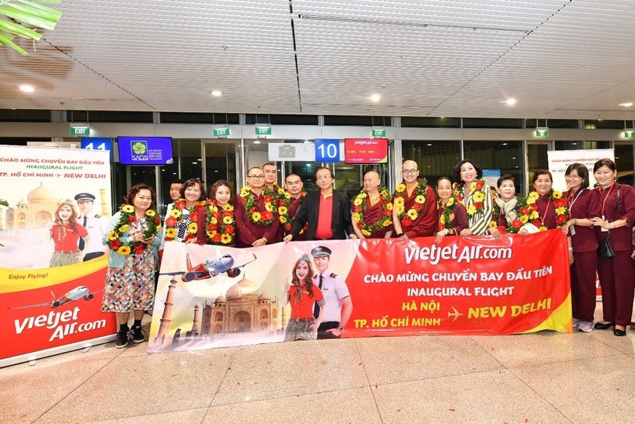 Vietjet tiên phong khai trương hai đường bay thẳng từ Việt Nam tới New Delhi (Ấn Độ)