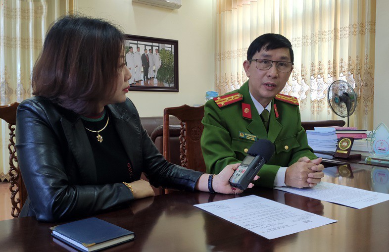 Đại tá Bùi Xuân Phong, Thủ trưởng Cơ quan Cảnh sát điều tra, Phó Giám đốc Công an tỉnh Lai Châu. - Ảnh: VOV.