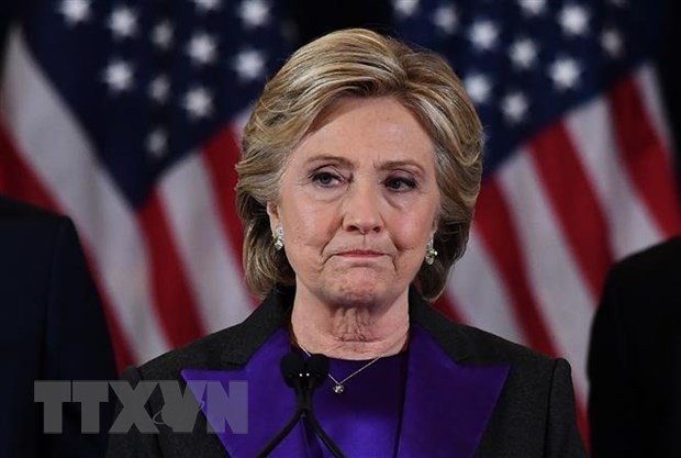 Cựu Ngoại trưởng Mỹ Hillary Clinton tại một sự kiện ở New York, tháng 11/2016. (Ảnh: AFP/TTXVN)