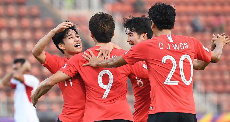 Các cầu thủ U23 Hàn Quốc. Ảnh: thethaovanhoa.vn