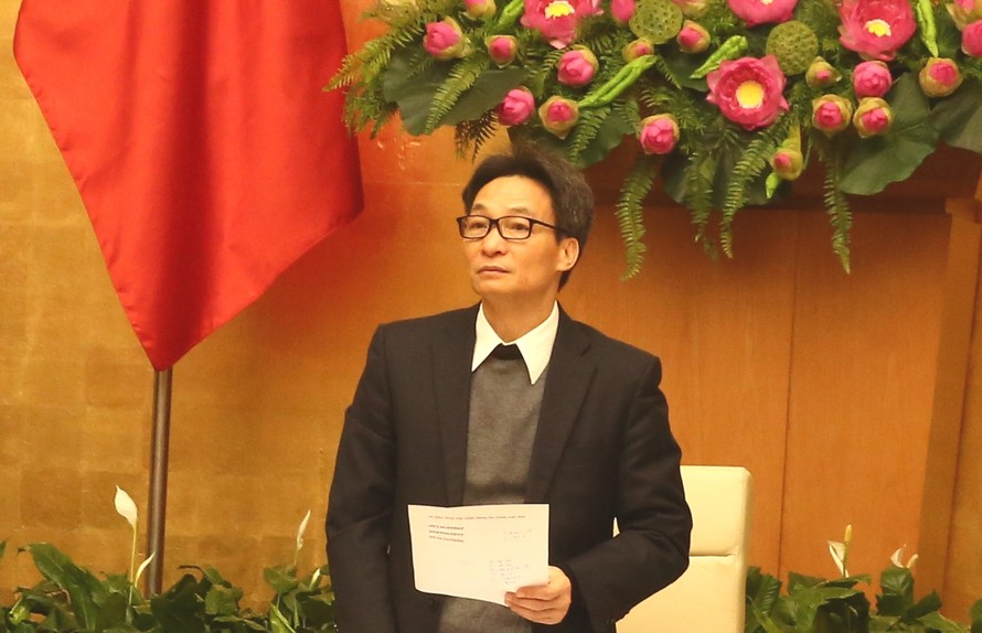 Phó Thủ tướng Vũ Đức Đam phát biểu tại hội nghị. Ảnh VGP/Trần Mạnh