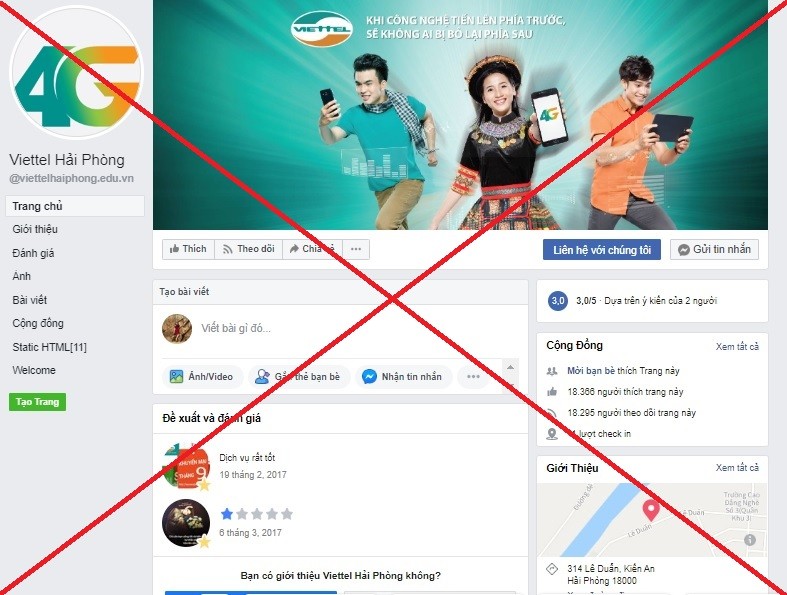 Viettel gỡ bỏ 186 trang mạo danh trên Facebook để bảo vệ khách hàng
