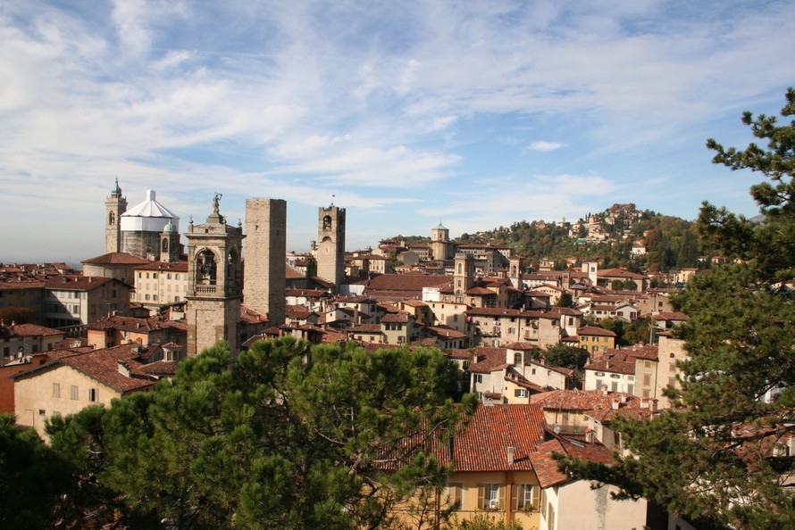 Thành phố Bergamo của Ý