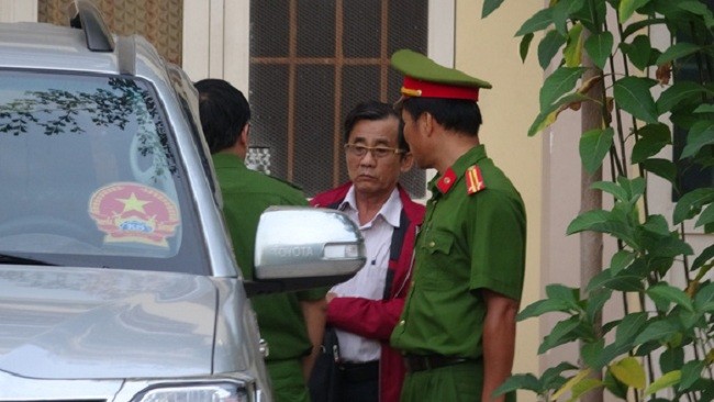 Bị can Đỗ Ngọc Điệp - nguyên chủ tịch UBND TP Phan Thiết lúc bị khởi tố - Ảnh: Tuổi Trẻ