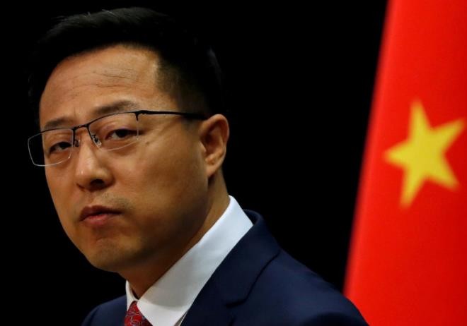 Người phát ngôn Bộ Ngoại giao Trung Quốc Triệu Lập Kiên. - Ảnh: Reuters