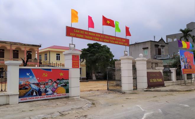 Trụ ở UBND xã Tiên Trang, huyện Quảng Xương (Thanh Hóa). - Ảnh: VTC News