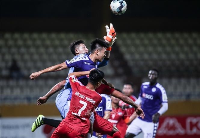 Trận đấu giữa Hà Nội FC và Viettel sẽ xác định được nhà vô địch cúp Quốc gia 2020. - Ảnh: TTXVN