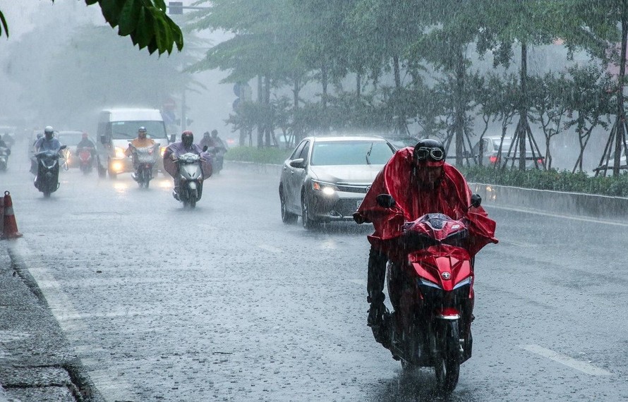 Ảnh hưởng của không khí lạnh, Hà Nội và các tỉnh miền Bắc có mưa lớn