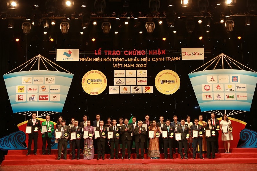 Các doanh nghiệp đoạt giải “Top 20 nhãn hiệu nổi tiếng Việt Nam”