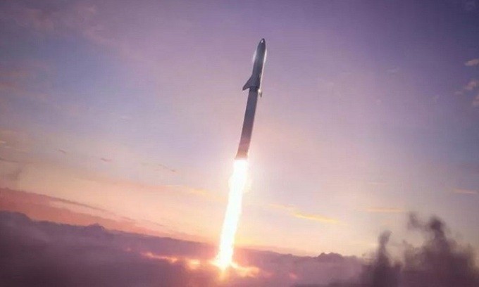 Tàu Starship có thể bay không người lái tới sao Hỏa trong vòng 4 năm tới. - Ảnh: SpaceX.