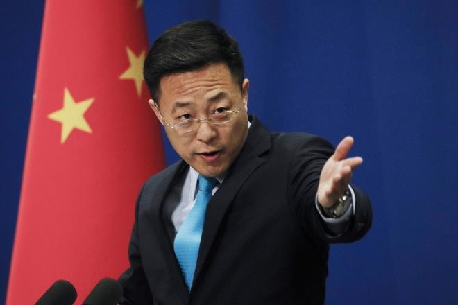 Người phát ngôn Bộ Ngoại giao Trung Quốc Triệu Lập Kiên. (Ảnh: AP)