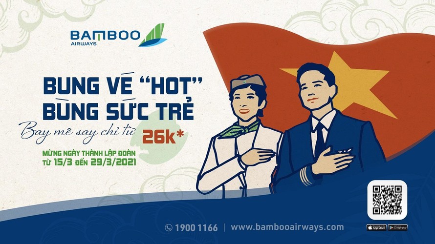 Bùng nổ ưu đãi tháng Ba, Bamboo Airways tung vé bay 26.000 đồng