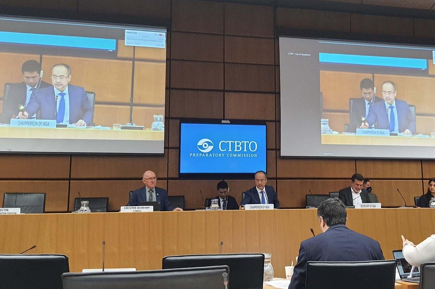 Đại sứ Nguyễn Trung Kiên điều hành Cuộc họp lần thứ 62 Nhóm công tác A của CTBTO.