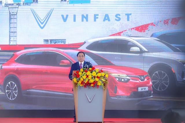 Thủ tướng Phạm Minh Chính: Phát triển ngành công nghiệp ô tô là mong muốn của hầu hết các quốc gia, trong đó có Việt Nam - Ảnh: VGP